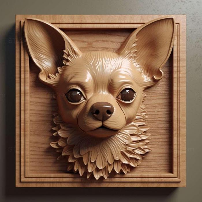 Nature and animals (chihuahua 2, NATURE_7630) 3D models for cnc